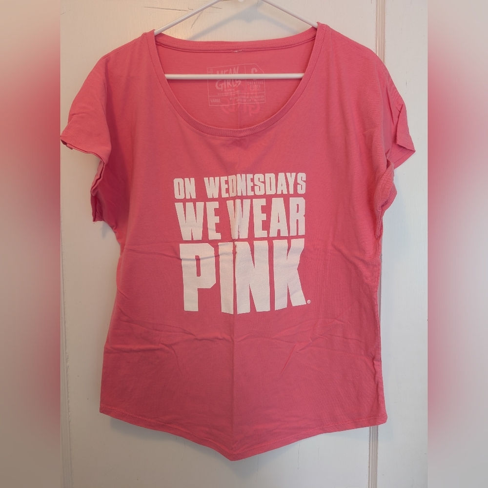 Mean Girls Official Broadway Merchandise "On Wednesdays We Wear Pink" T-Shirt